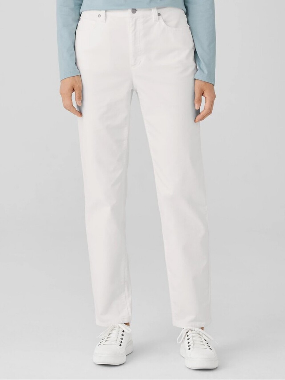 Eileen Fisher Organic Cotton Stretch Velveteen Pant Medium